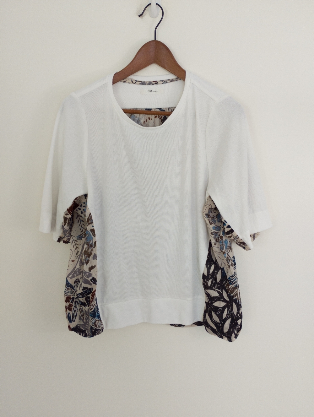 CM Collection Mixed Media Top Size 40